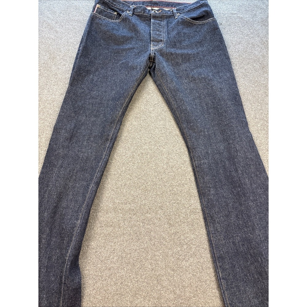 Raleigh Denim Jones Mens 36x33 Selvedge Jeans Indigo